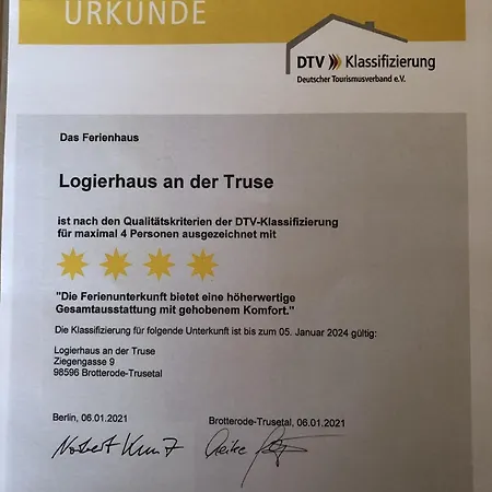 Logierhaus An Der Truse *